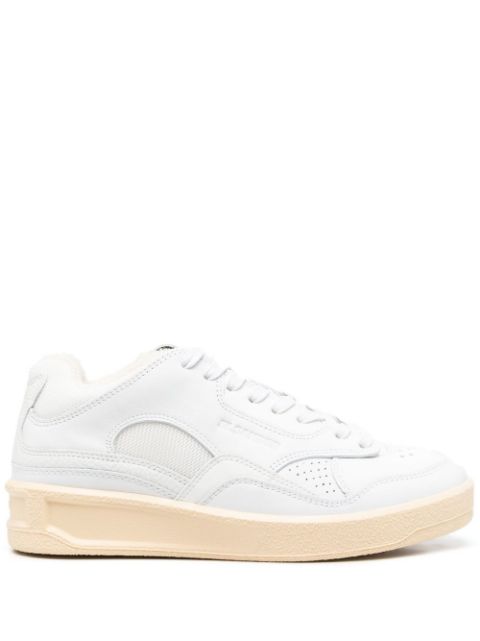 Debossed-logo low-top sneakers