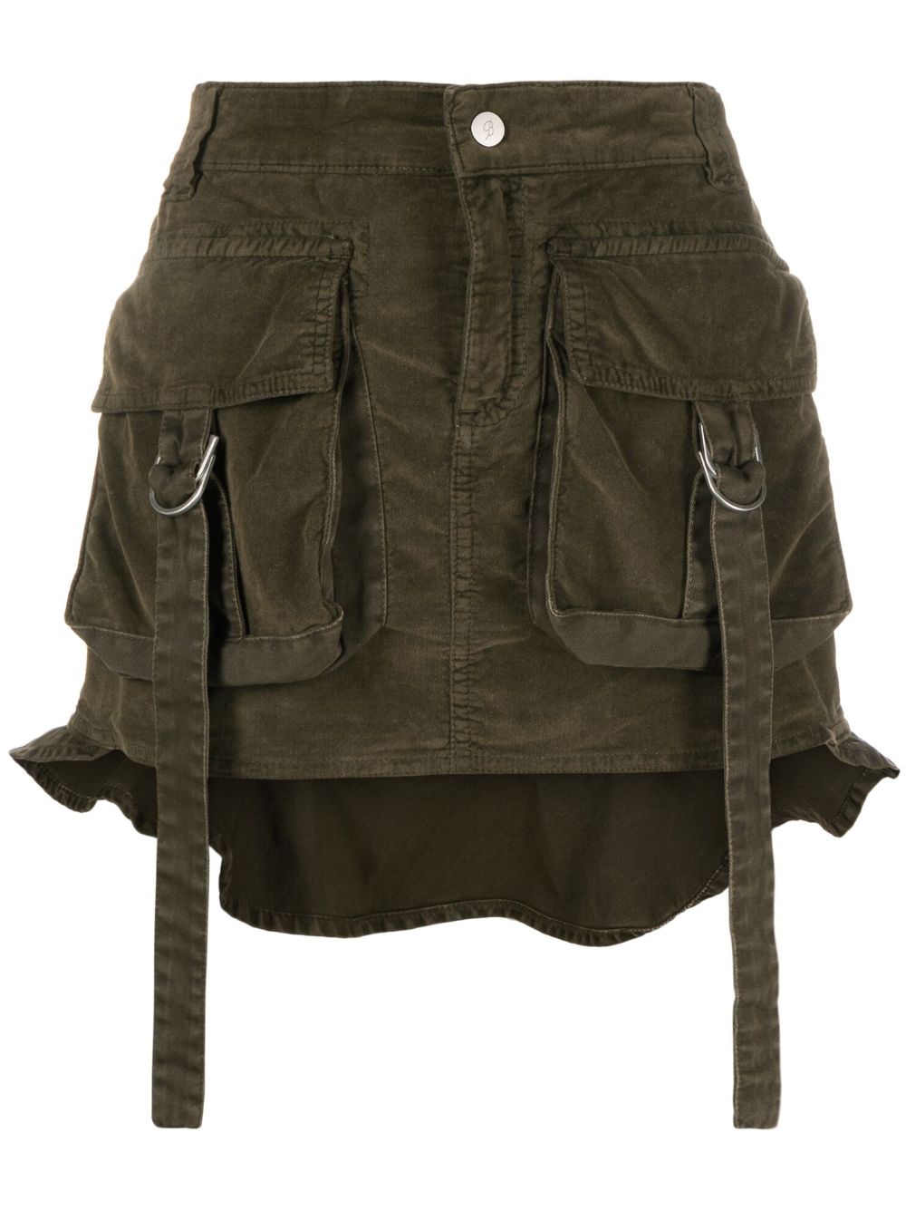 Multiple-pocket skirt - Green