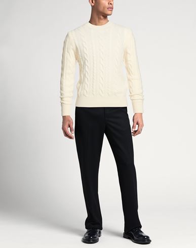 Man Sweater Ivory Size 44 Wool