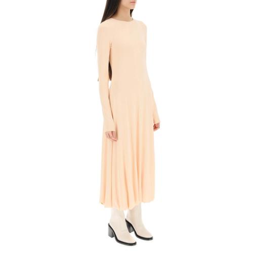 Open-back midi dress - Black