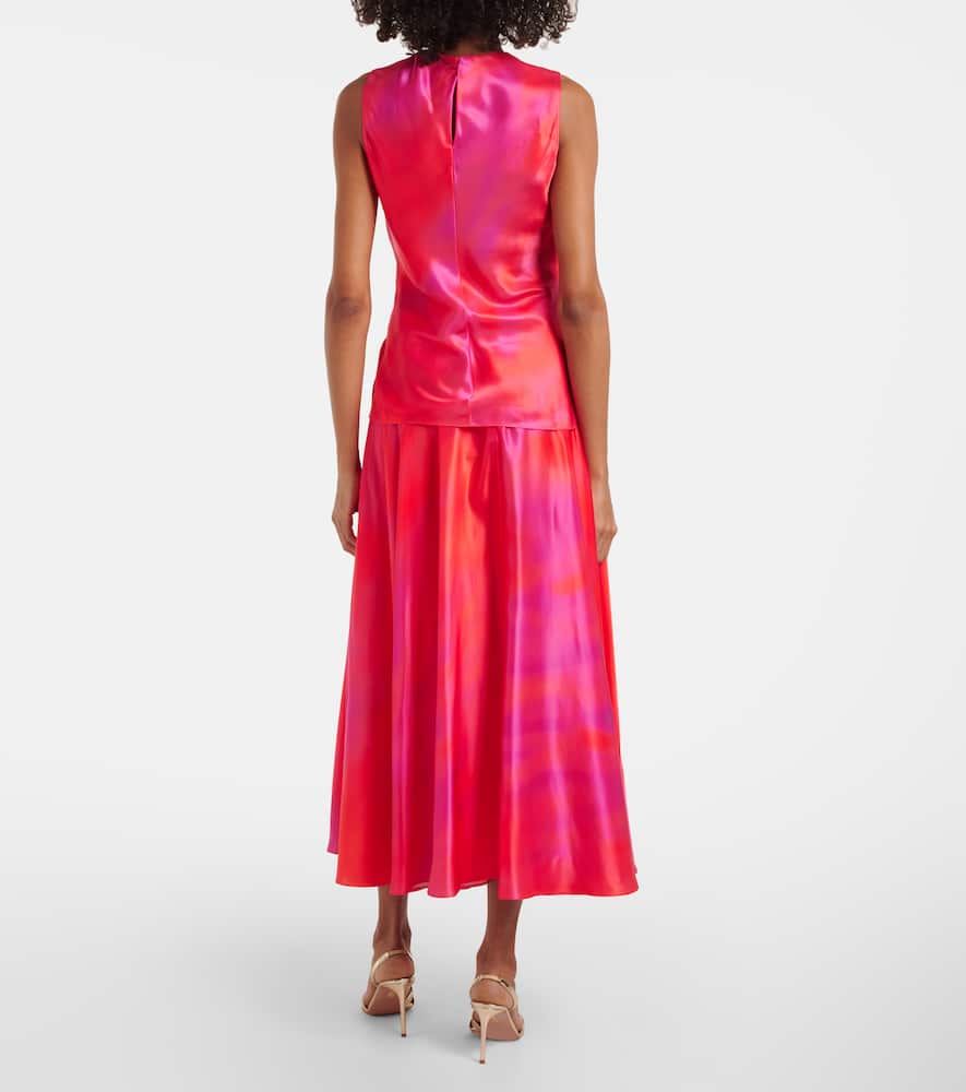 Kiara printed draped top