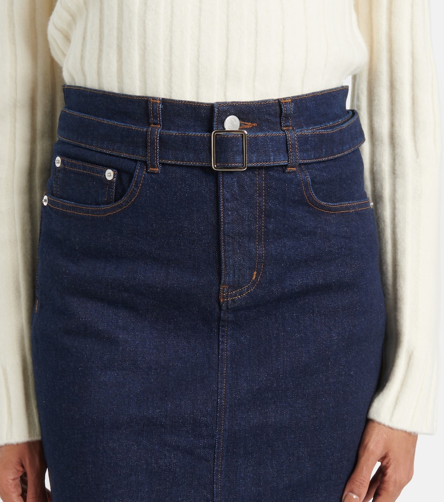 Proenza Schouler Calder denim midi skirt