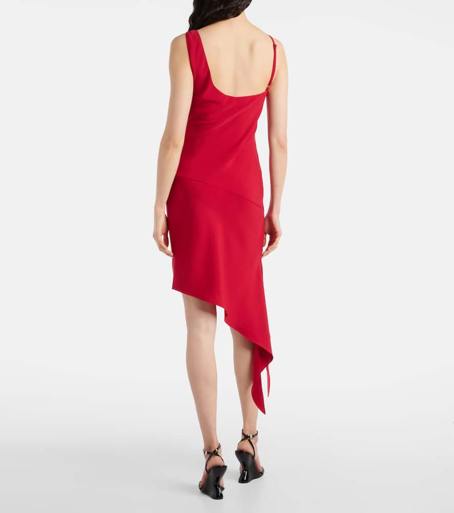 Courrèges Scarf-detail asymmetric minidress