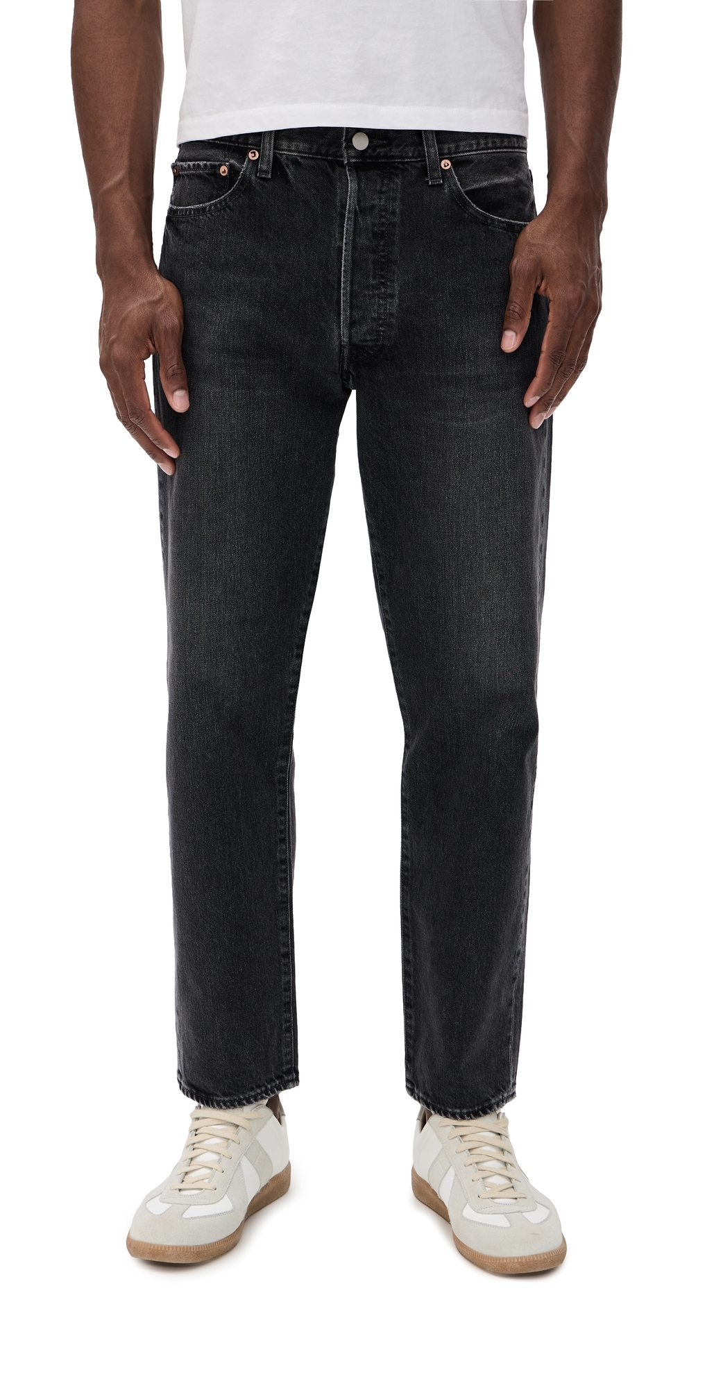 60s Straight Denim Jeans Vintage Black