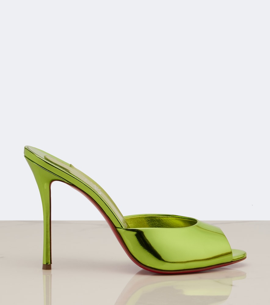 Me Dolly mirrored leather mules