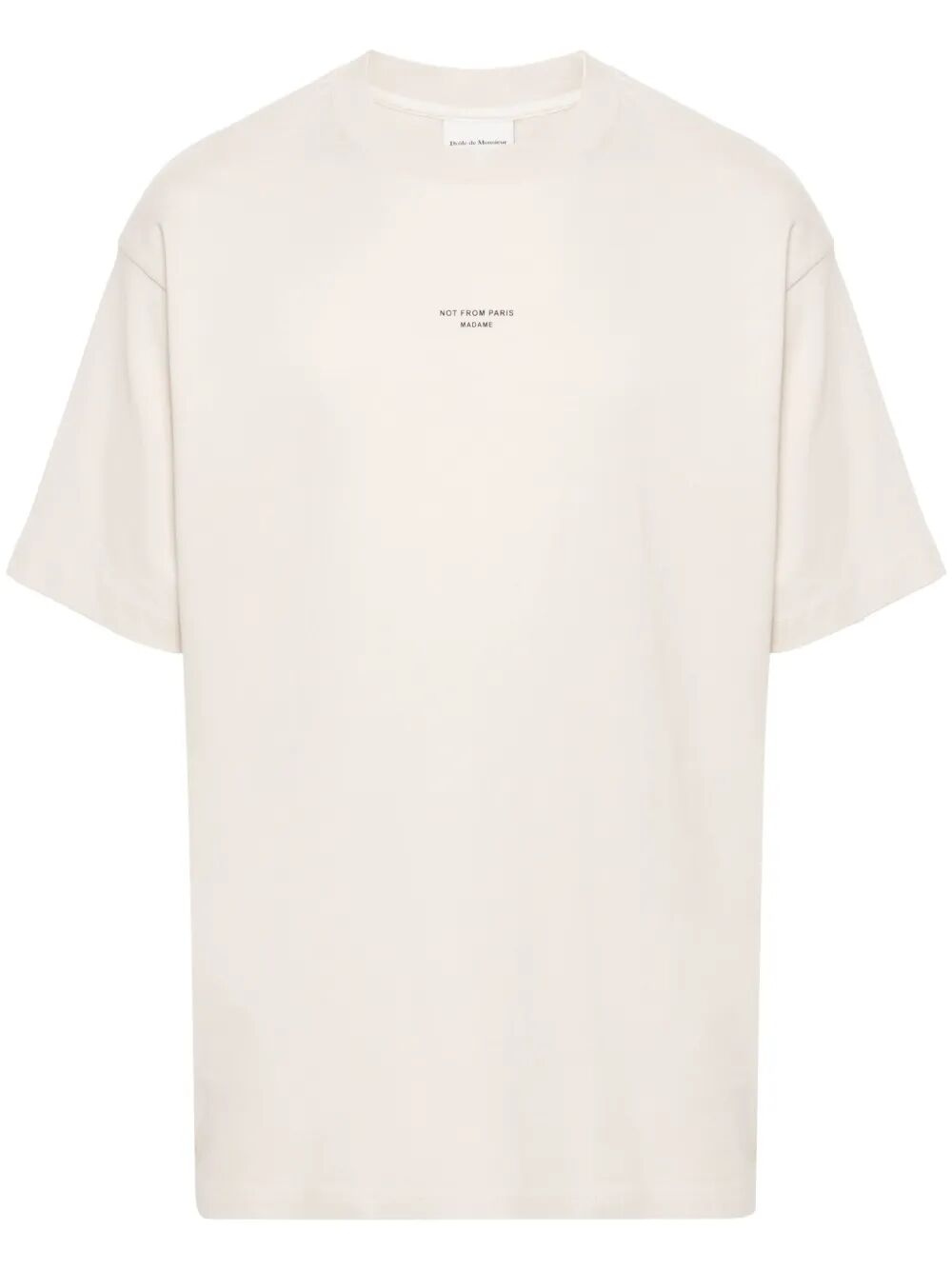 Classic Slogan T-Shirt Brown Cotton Tshirt - Men