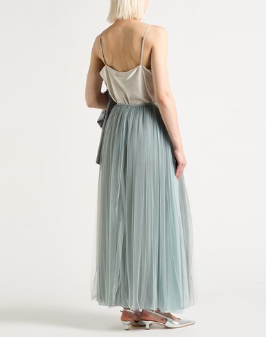 Woman Maxi skirt Sky blue Size 8 Polyamide