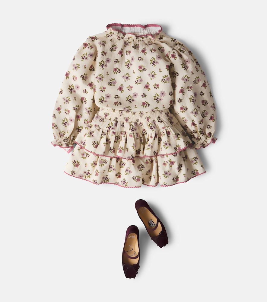 Zelie floral cotton top