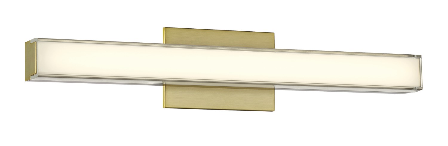 Ashen Brass LED Bathroom Bathroom Vanity Light Bathroom Vanity Light from the Vantage Collection