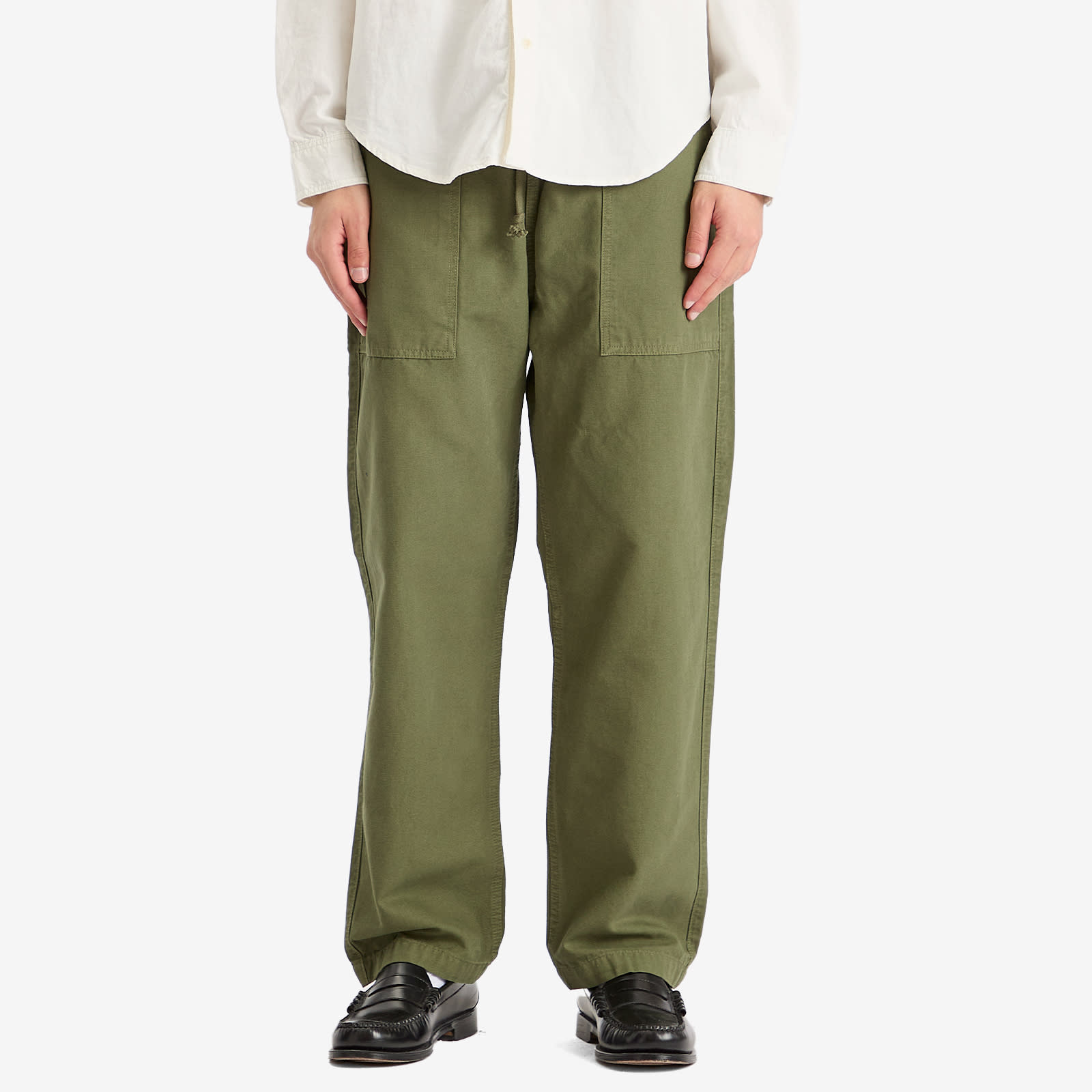 Service Works Men's Canvas Chef Pant in Olive