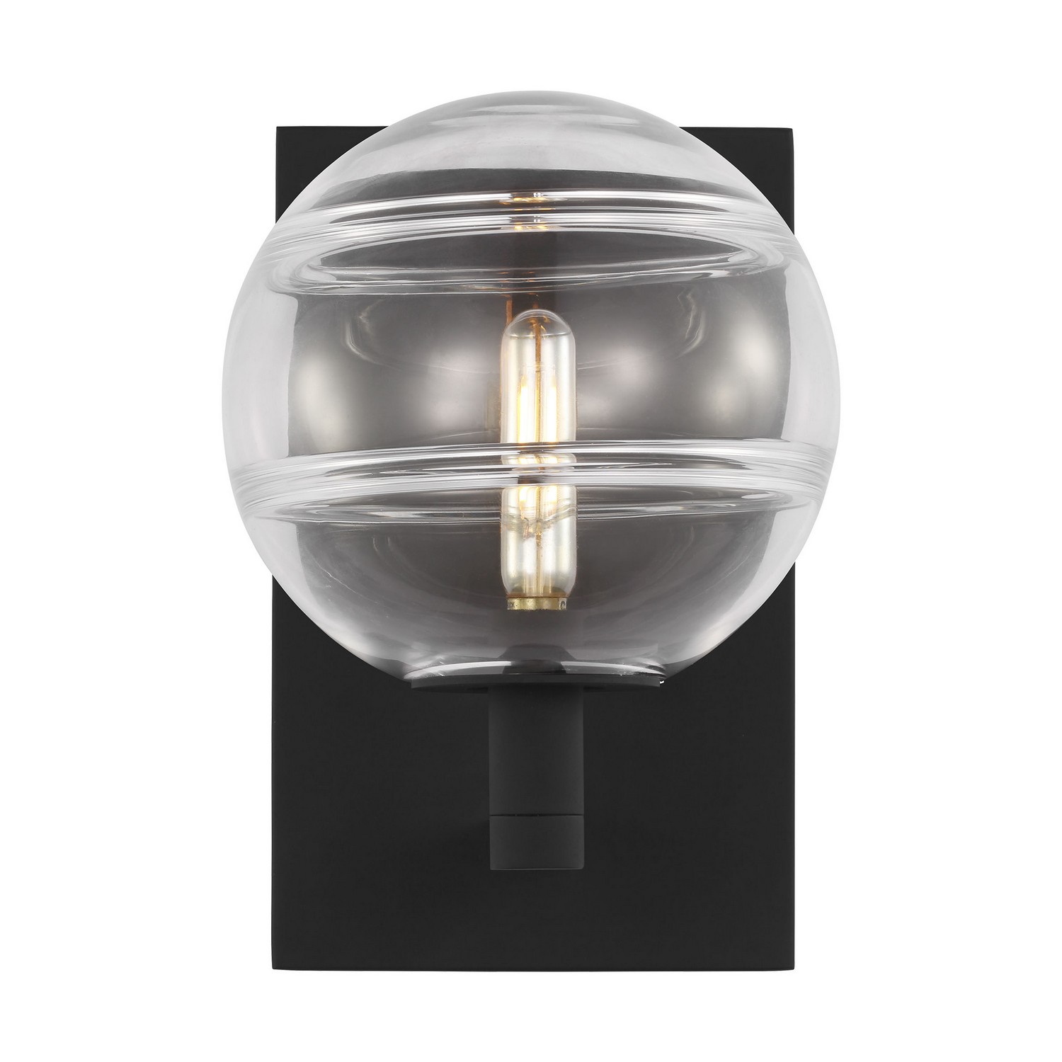 Nightshade Black One Light Wall Sconce from the Sedona Collection