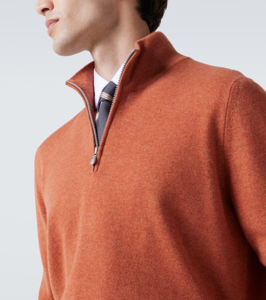 Cashmere half-zip sweater