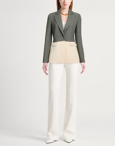 Woman Blazer Grey Size 4 Polyester, Viscose, Elastane