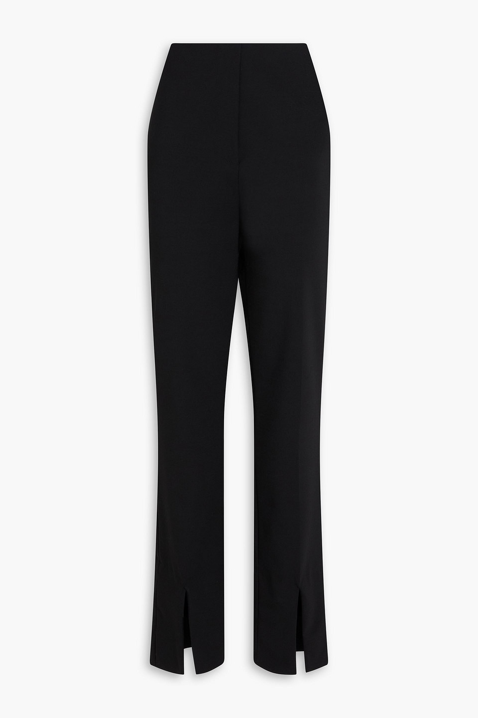 Florine crepe slim-leg pants - Black - XL