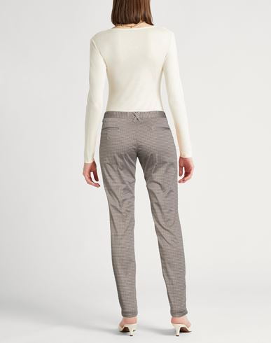 Woman Pants Taupe Size 4 Cotton, Elastane