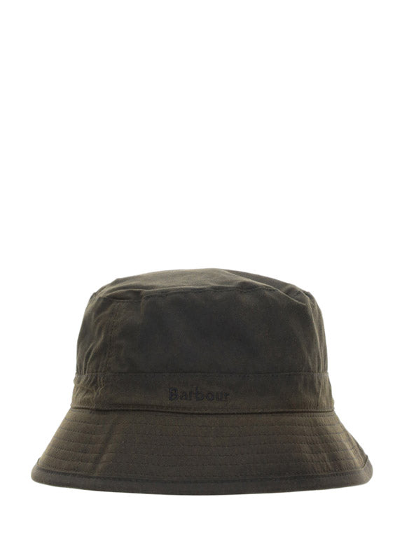 MHA0001 Wax-Coated Cotton Bucket Hat — Olive