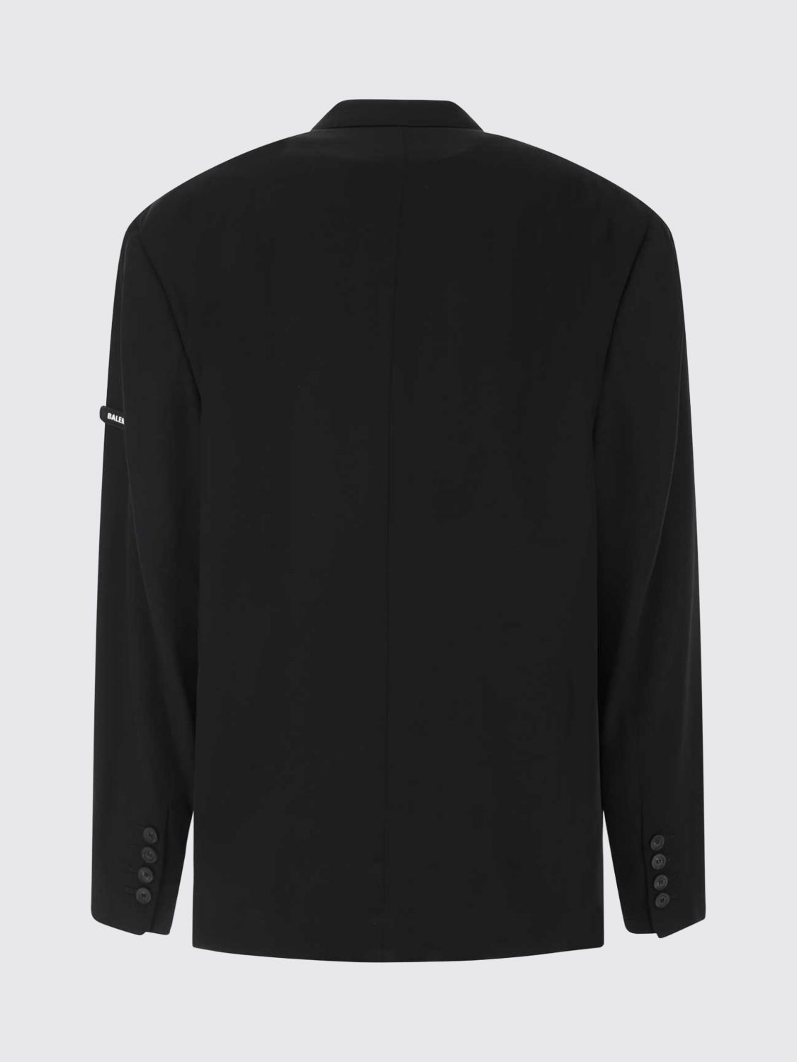 Washed button-front jacket - Black