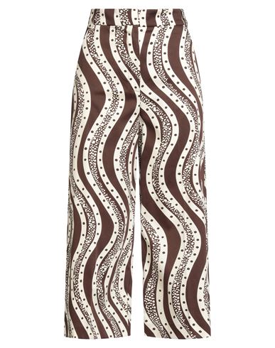 People, Places, Colour Woman Pants Brown Size 0 Cotton, Elastane