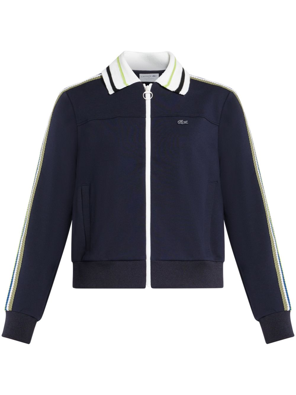 Logo-embroidered cardigan - Blue