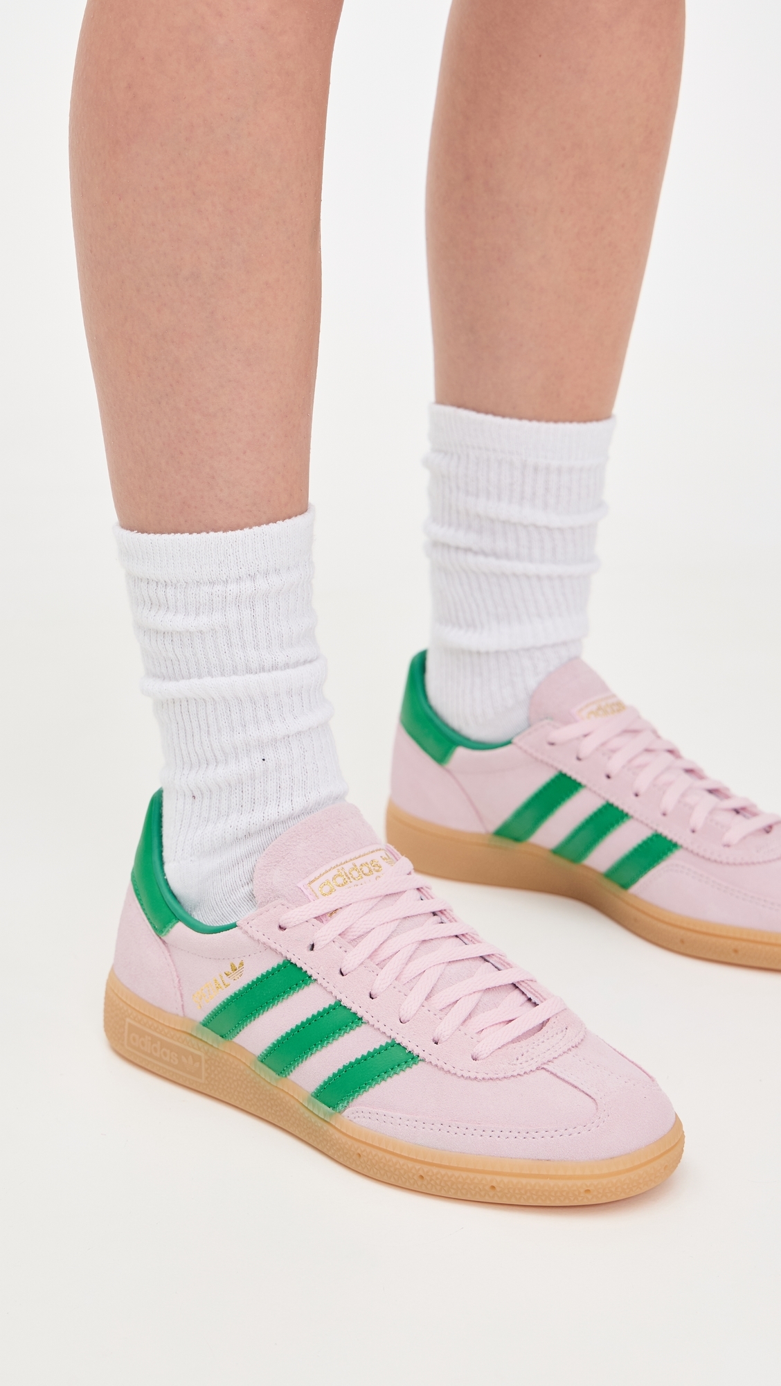 Handball Spezial W Sneakers Clear Pink/Green/Gold Metallic
