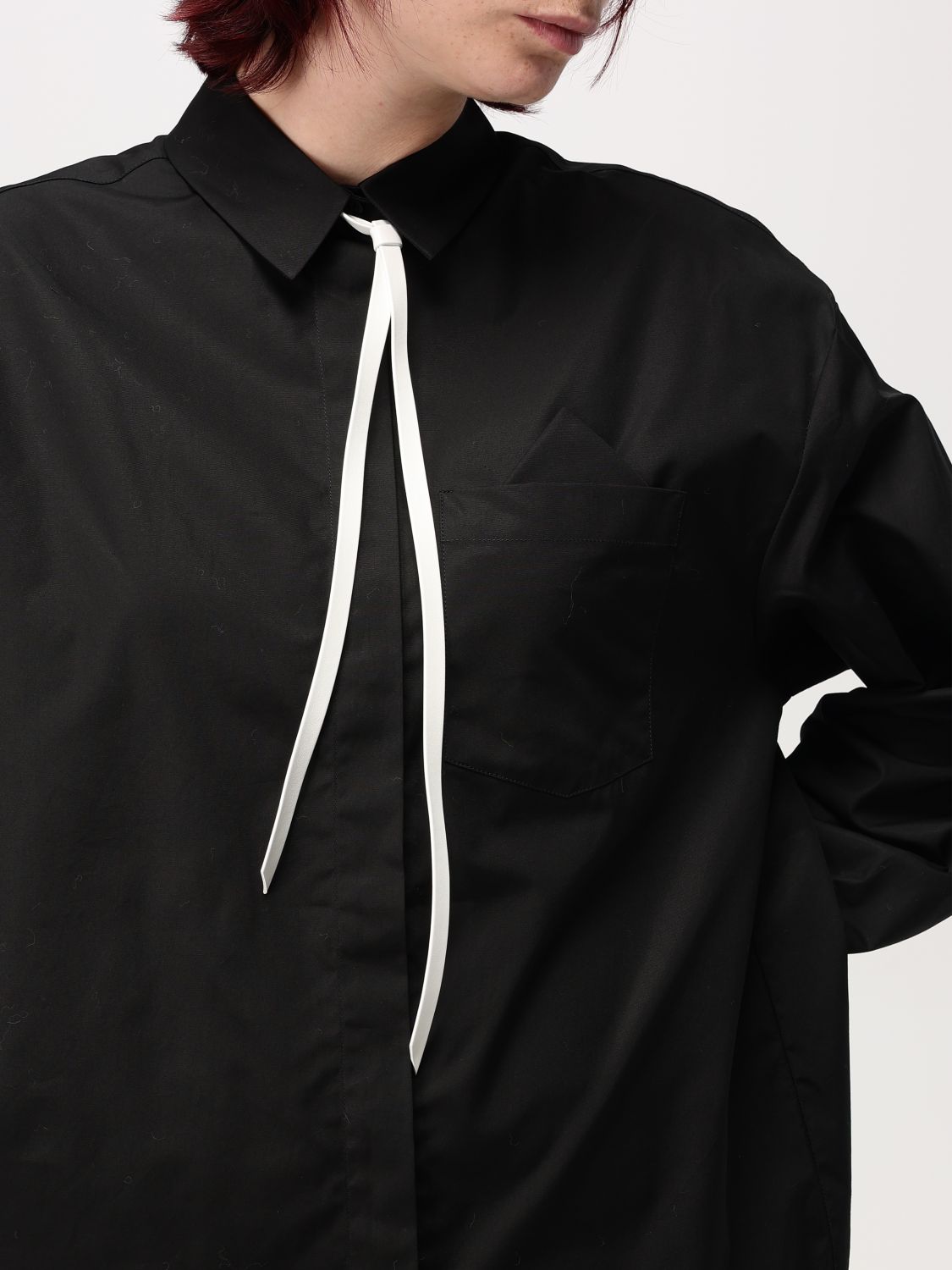 Cotton poplin shirt - White