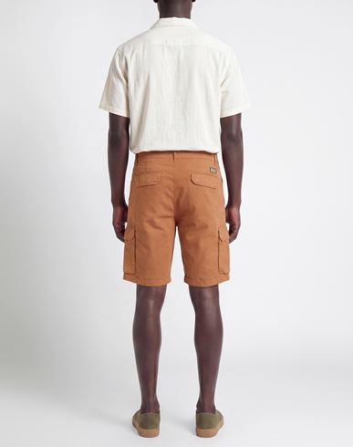 Man Shorts & Bermuda Shorts Camel Size 28 Cotton