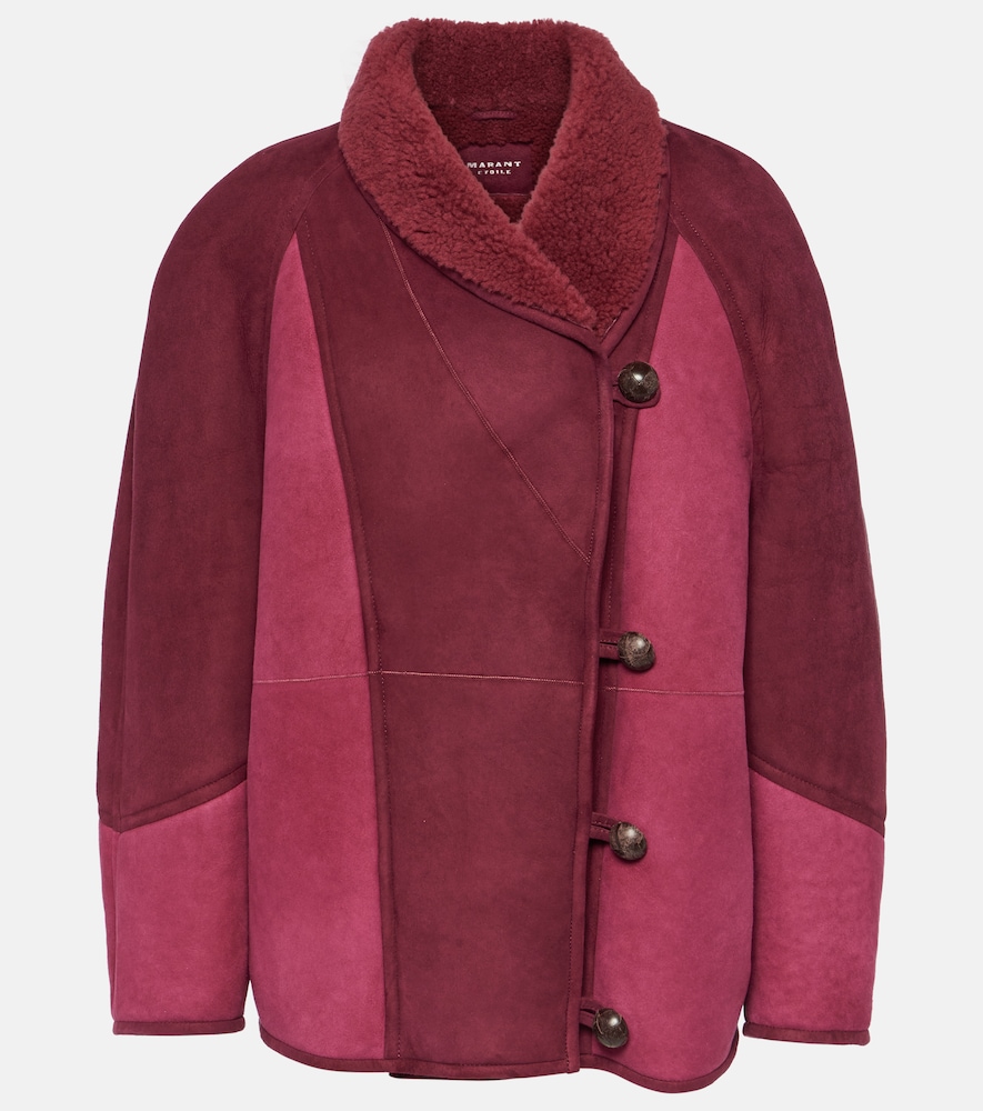 Abeni shearling-lined suede jacket