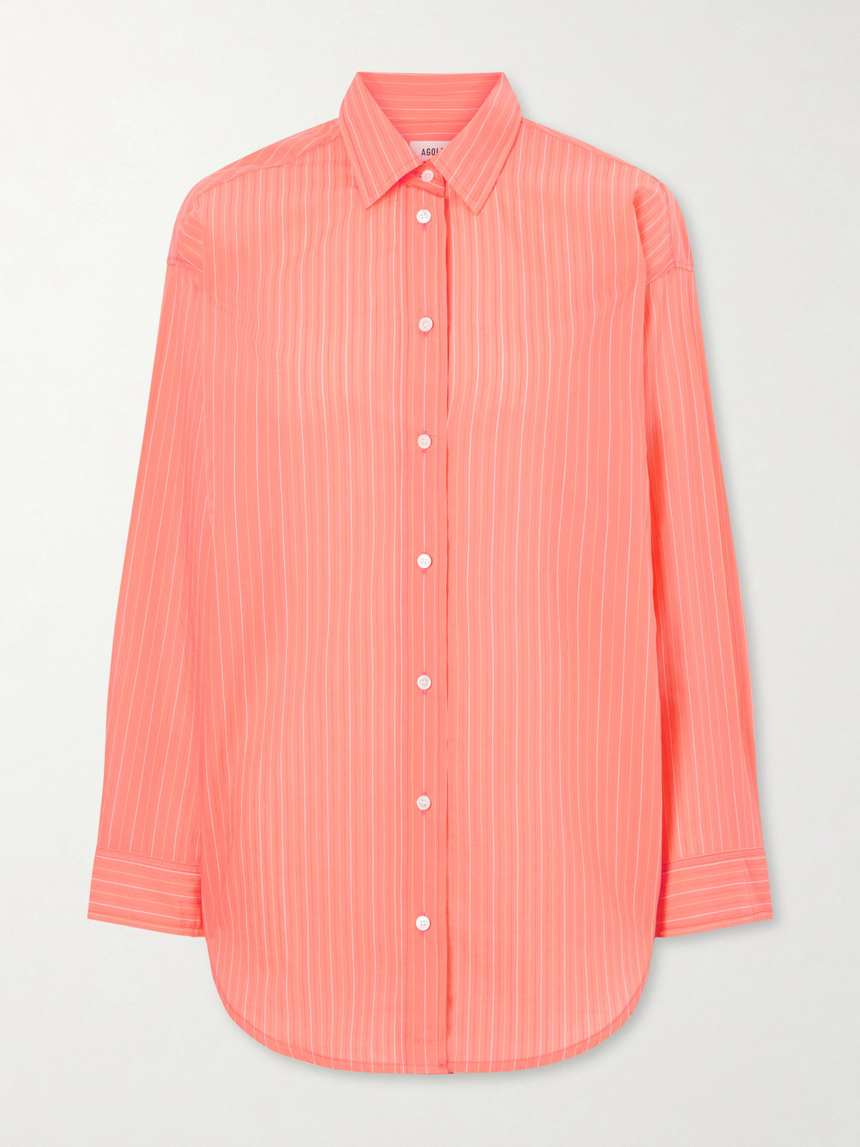 Sona Striped Cotton-blend Shirt - Pink