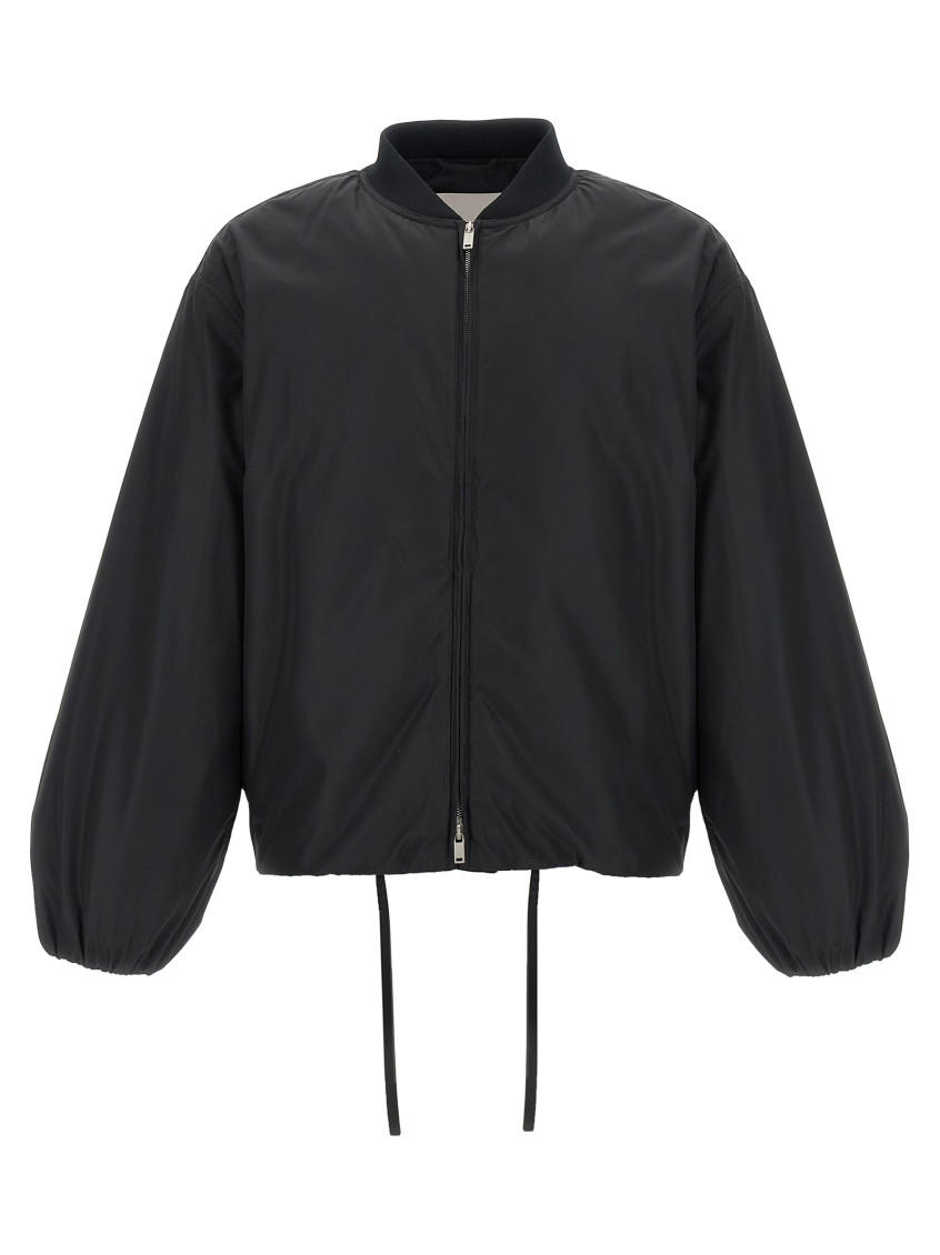 Jil Sander - heritage logo blouson jacket drawstring he