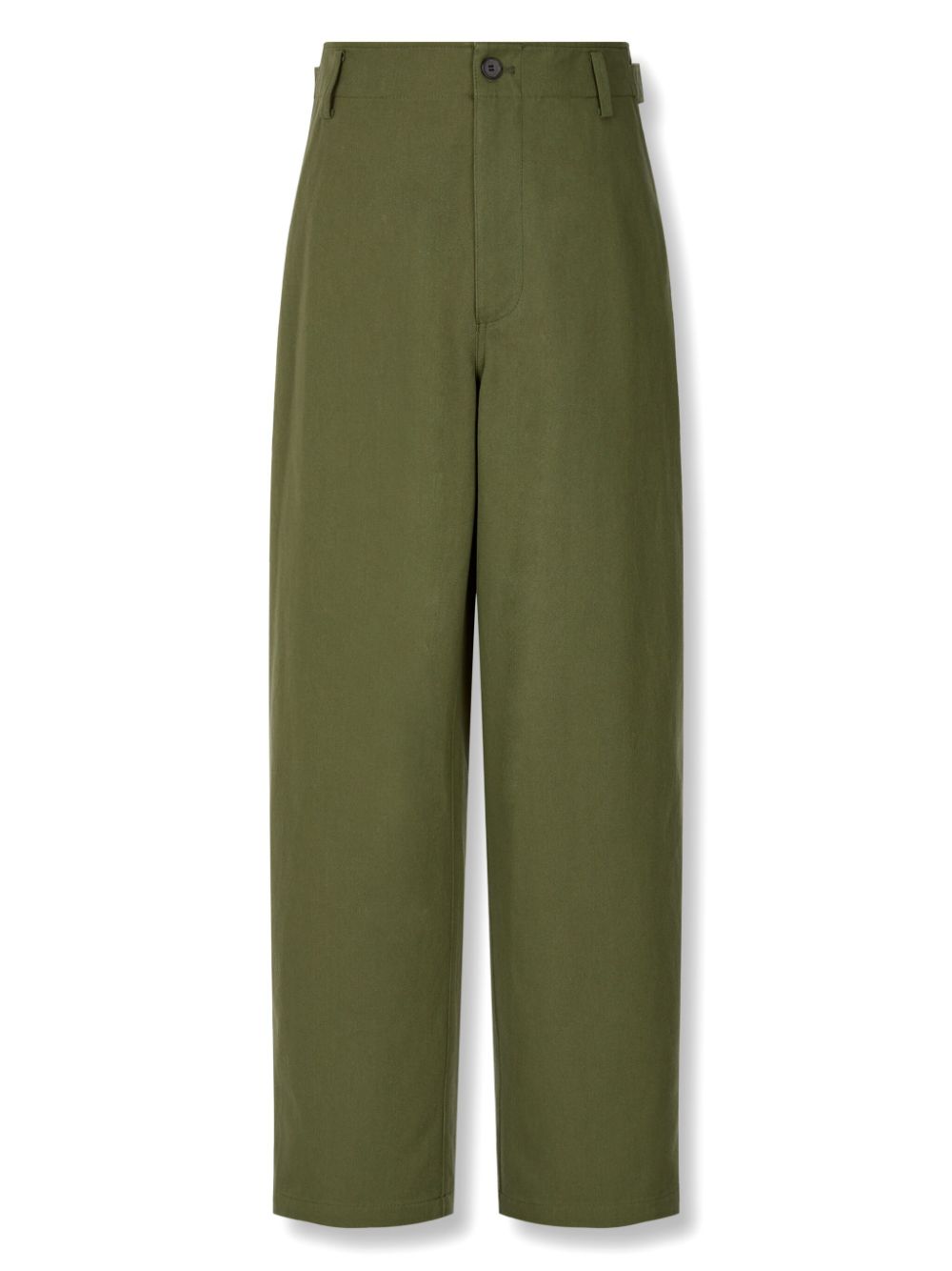 Cotton tapered trousers - Green