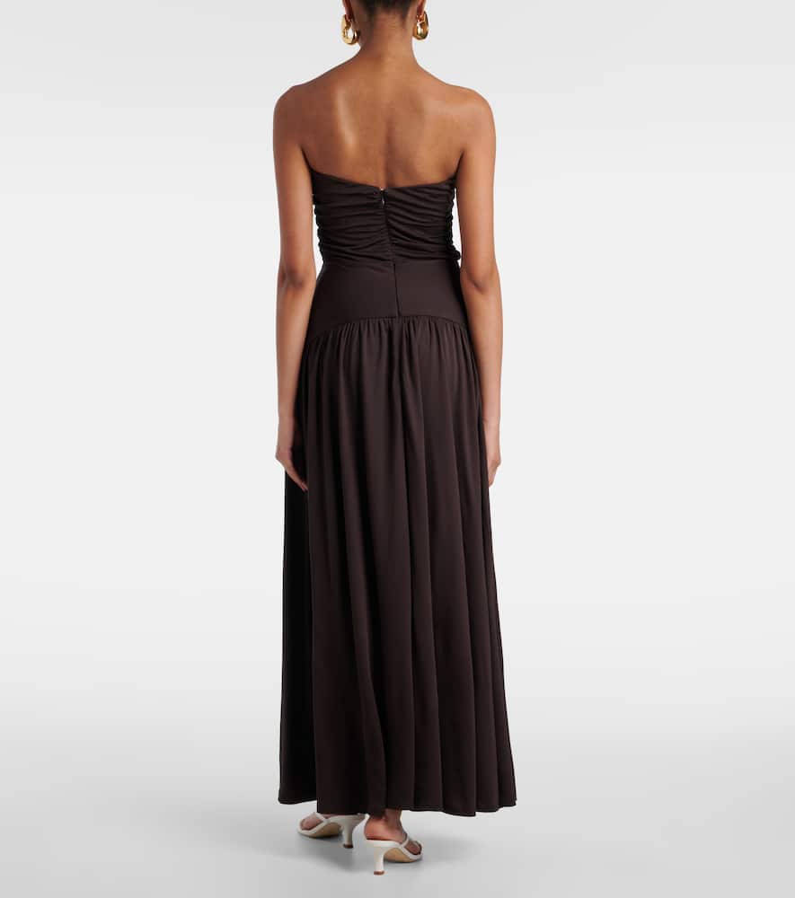 Mariana shirred jersey maxi dress