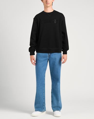 Man Sweatshirt Black Size XL Cotton