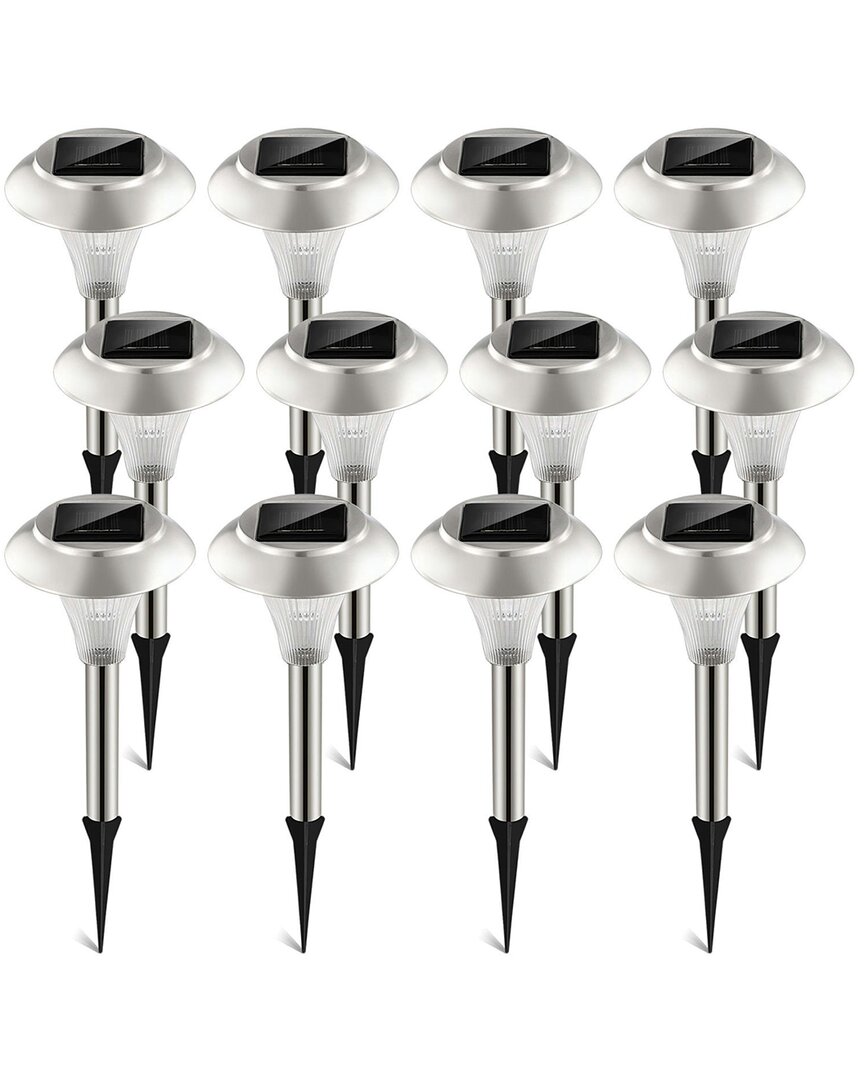 12-Pack Outdoor Solar Garden Lights