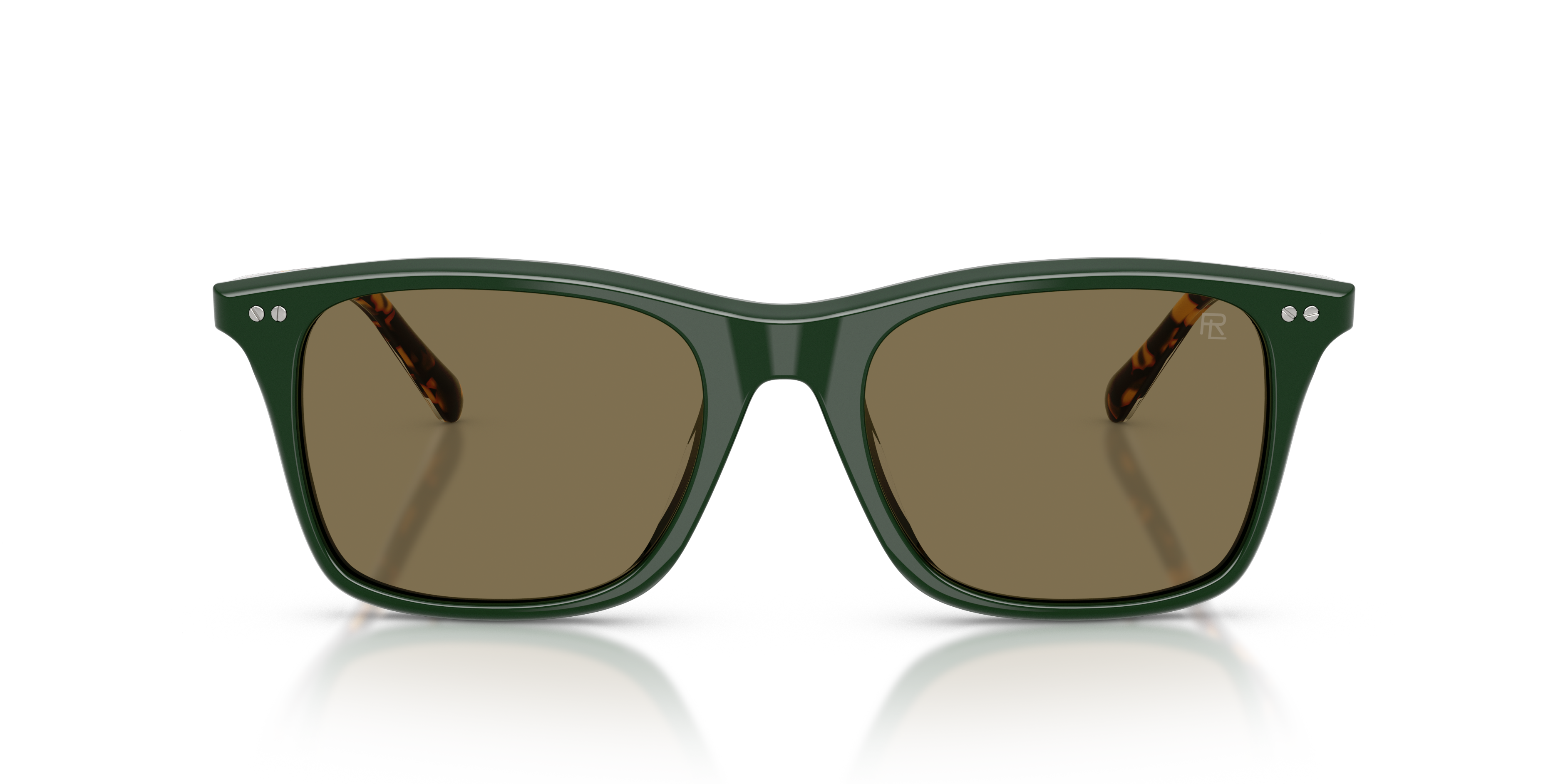 Ralph Lauren Uomo Ralph Lauren RL8242U 614073 Occhiali da sole Acetato Verde Marrone Pantos Normale
