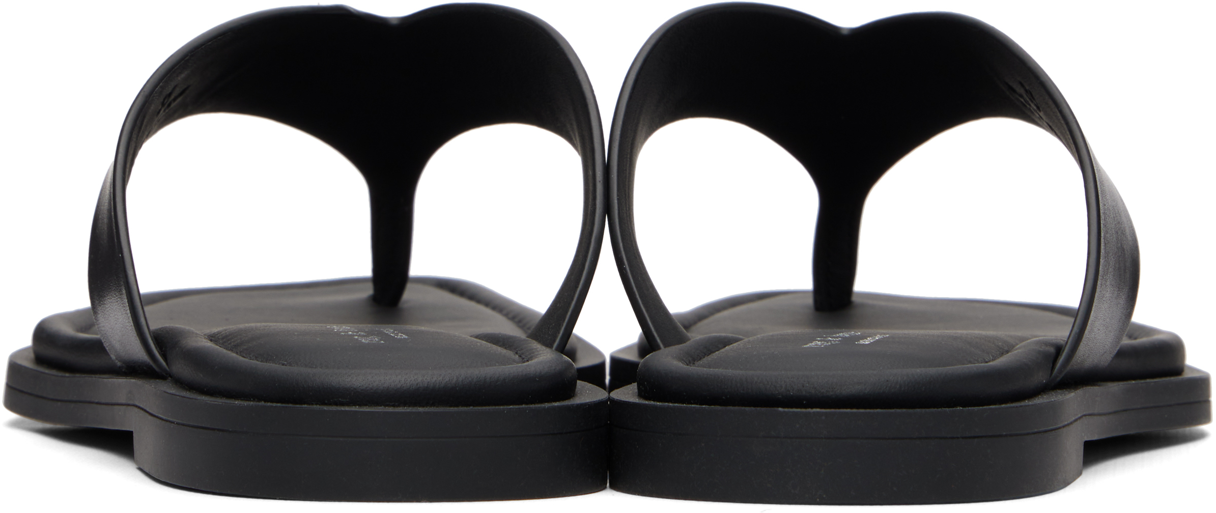 Black Gracie Thong Sandals