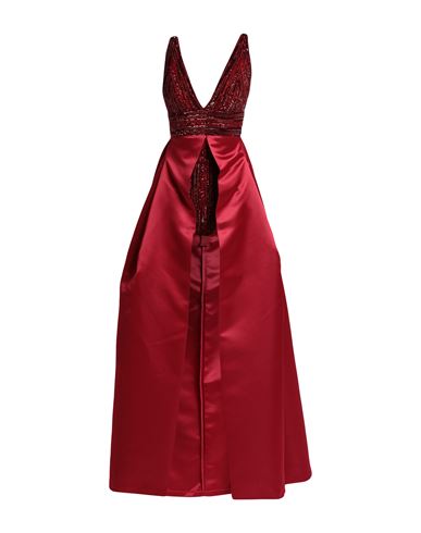 Woman Maxi dress Red Size 4 Polyamide, Polyester