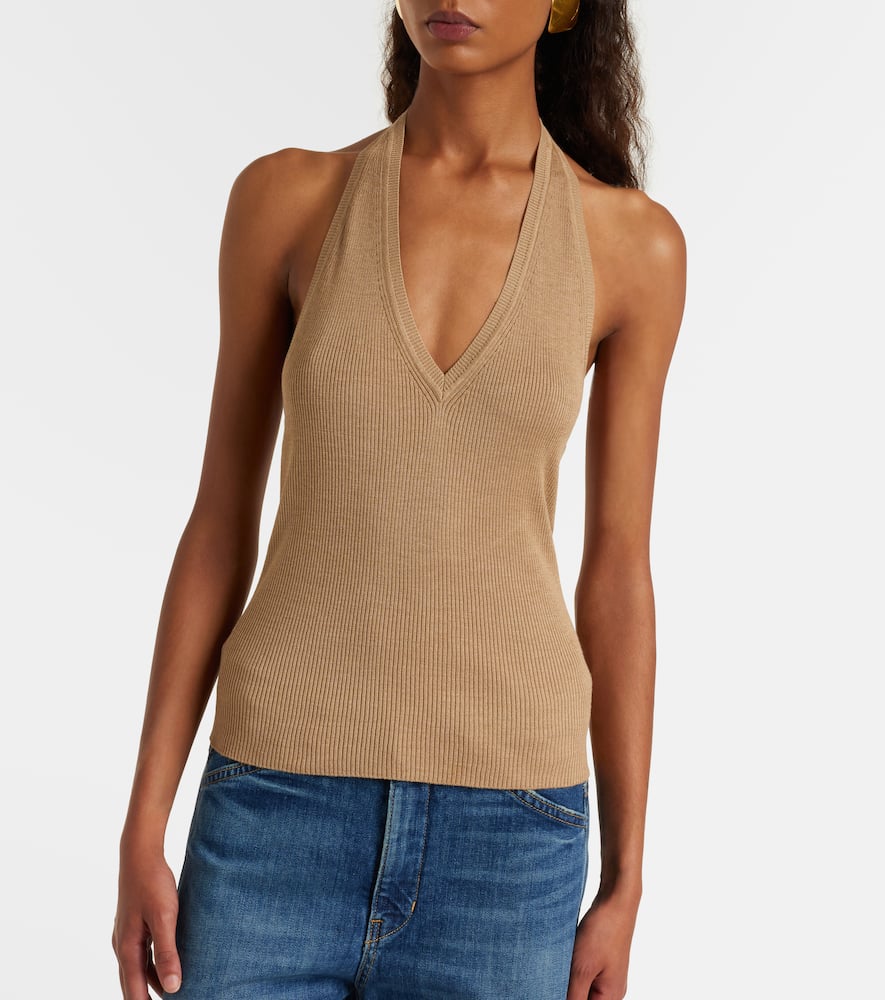 Ivey halterneck silk top