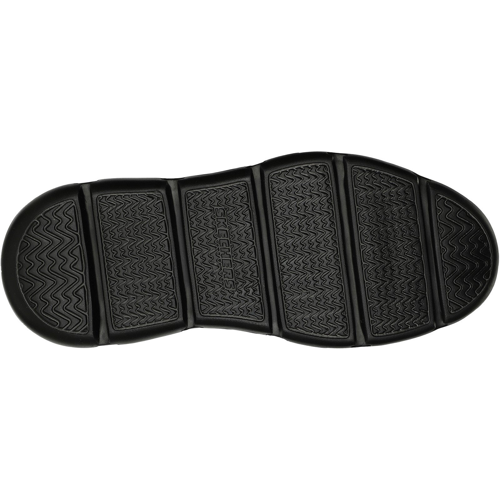Skechers Mens Garza Gervin 205046W-Bbk Wide Fit Black Lace Up Shoe