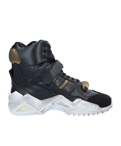 High-top leather casual shoes