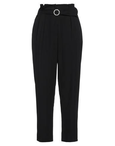 Woman Pants Black Size 4 Polyester, Elastane
