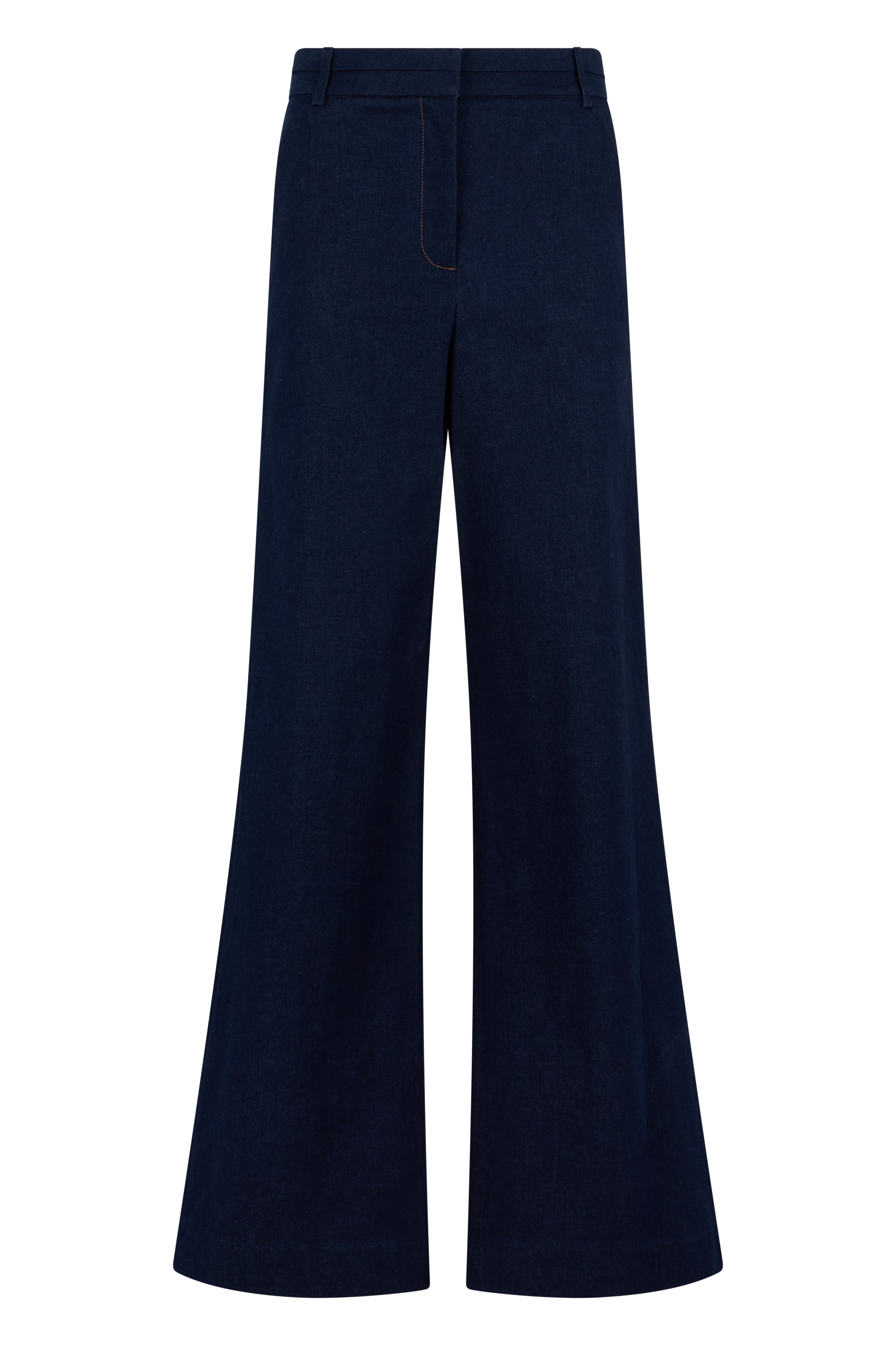 Women's High-Waist Bell-Bottom Denim Pants