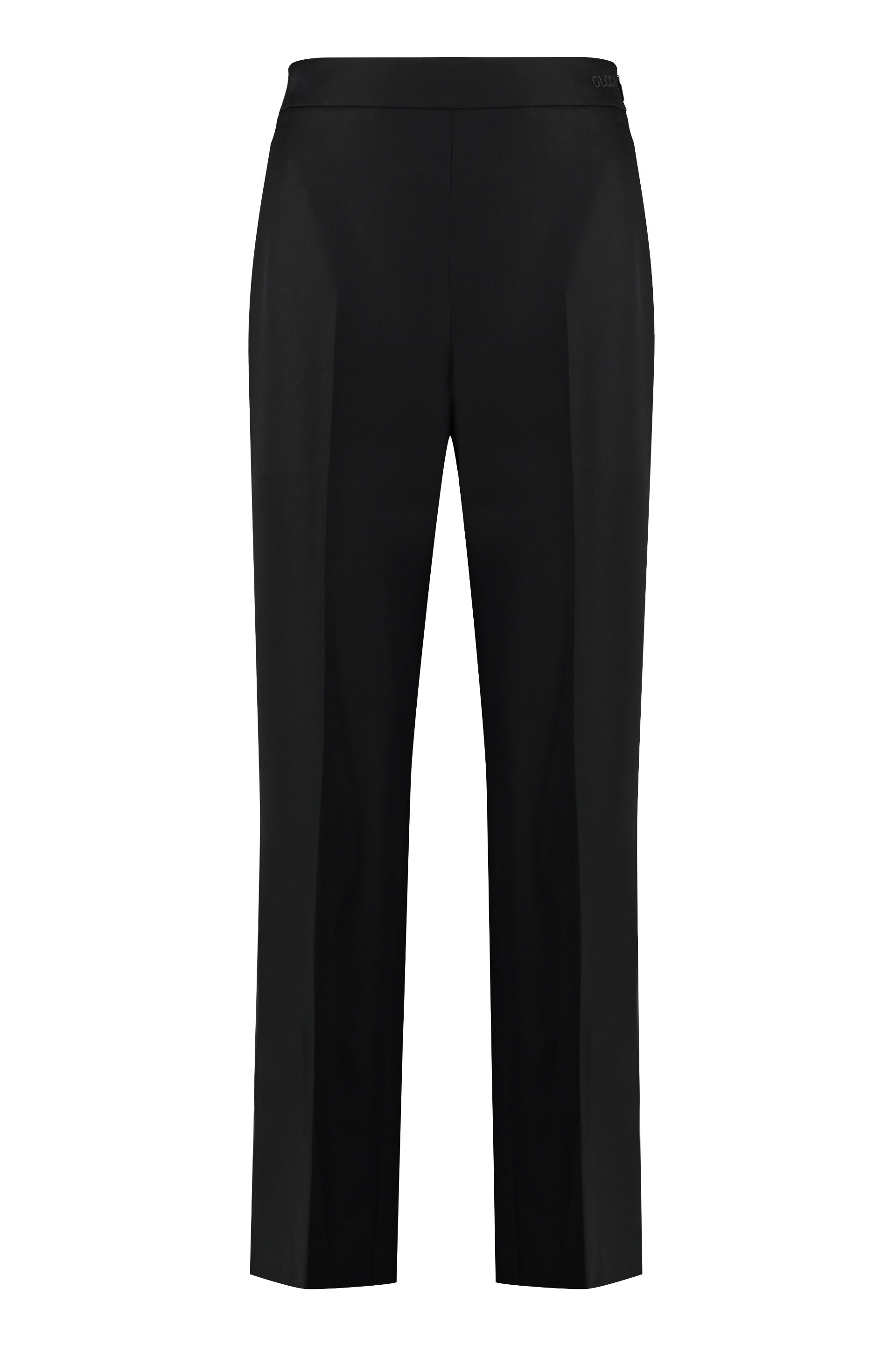 Logo Embroidered Bootcut Leg Trousers