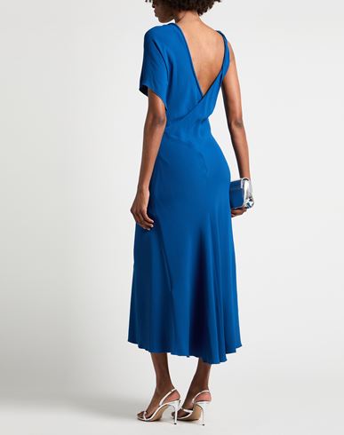 Woman Maxi dress Blue Size 4 Viscose, Recycled acetate, Elastane