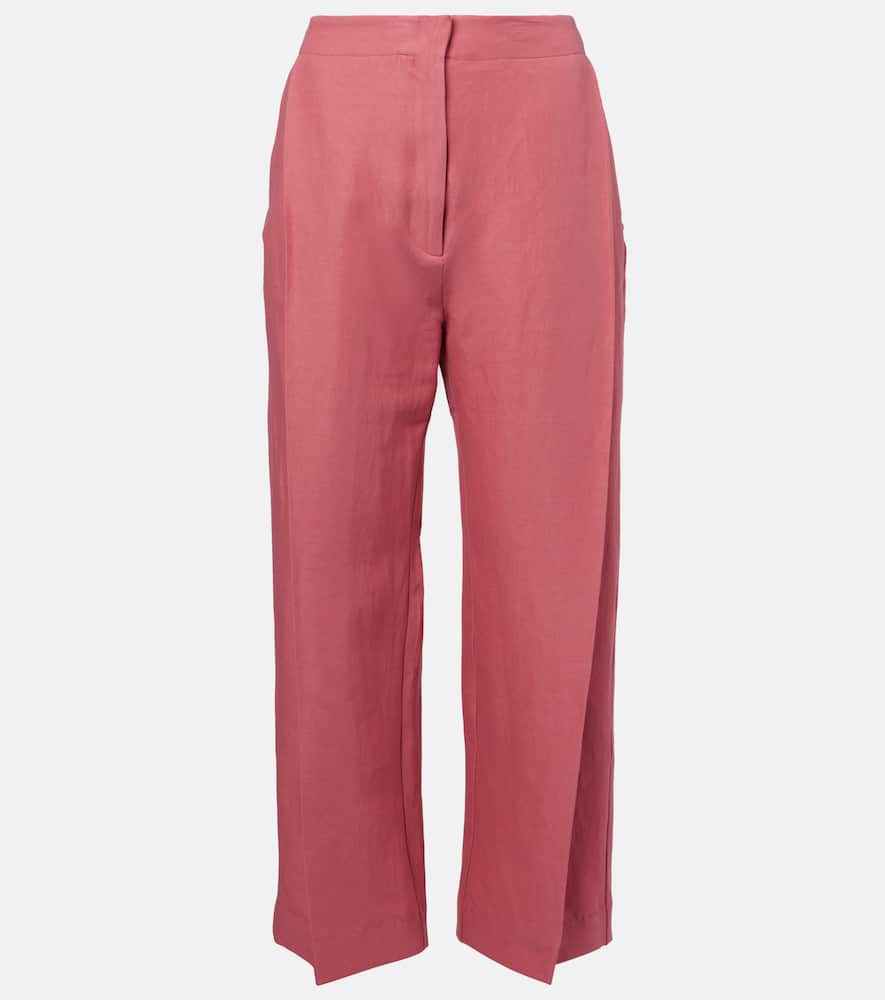 Santu linen and cotton-blend culottes