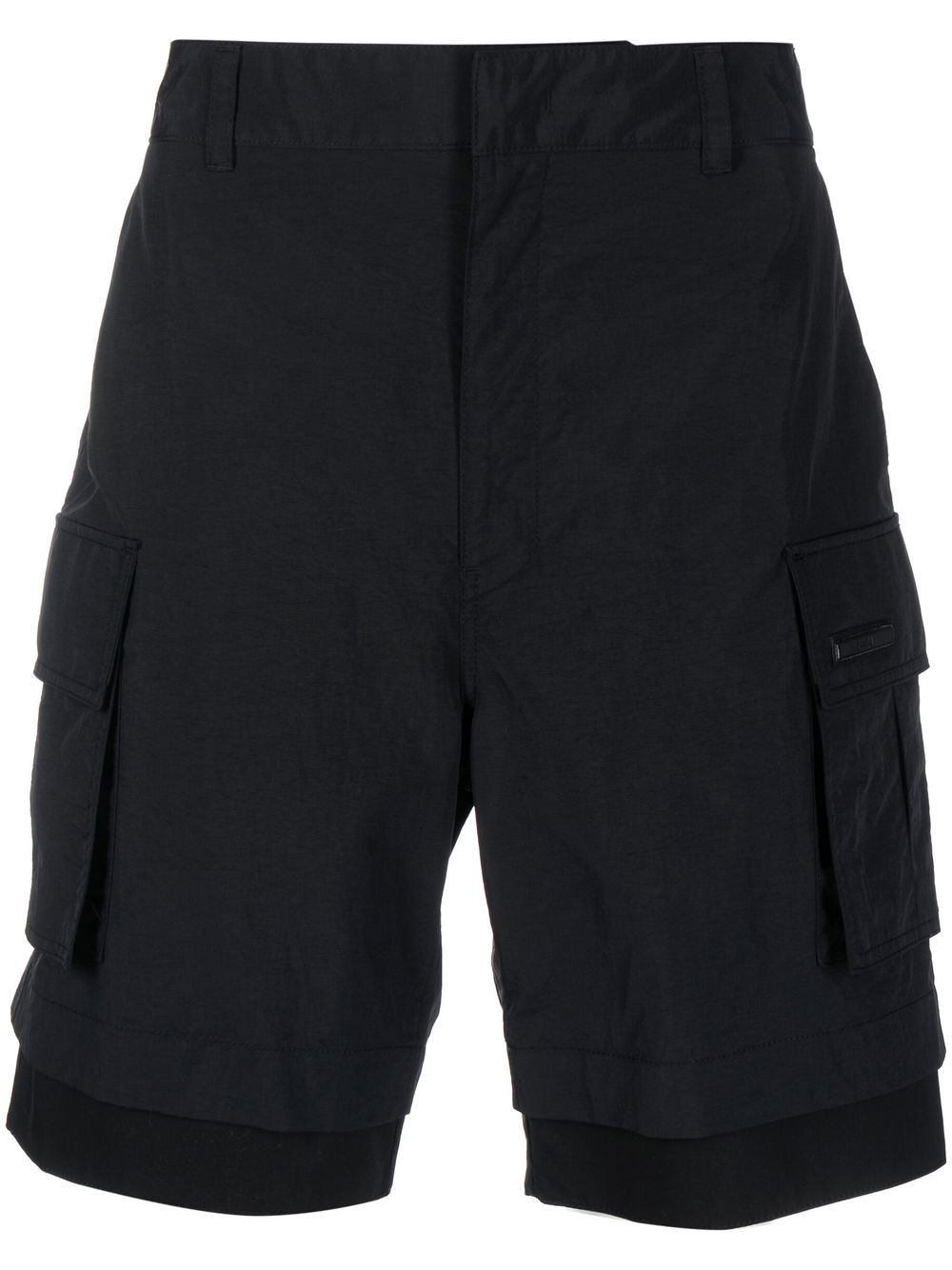 Cotton cargo shorts - Black