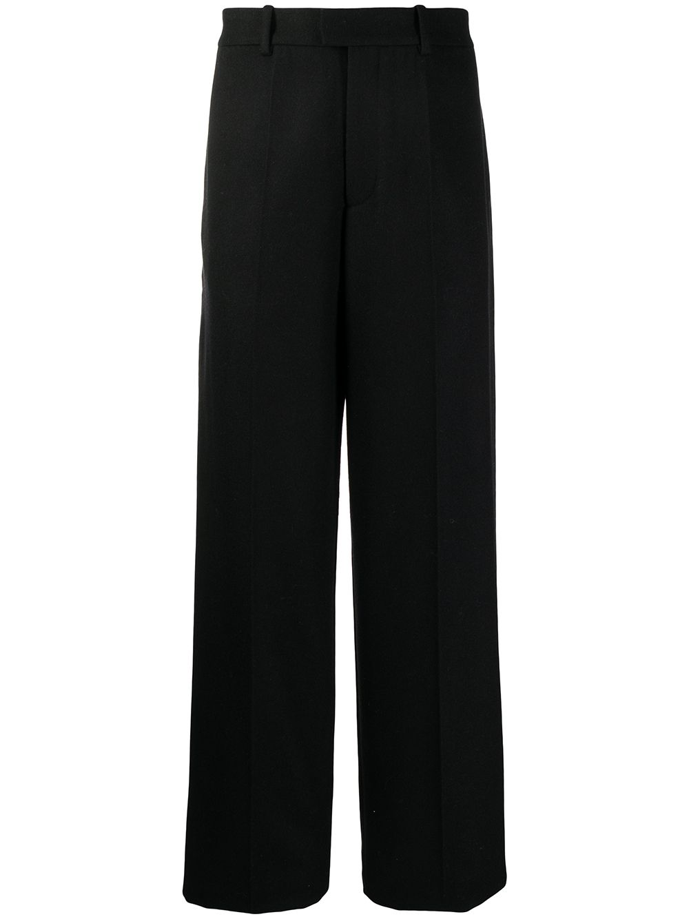 Mid-rise tailored trousers - Black