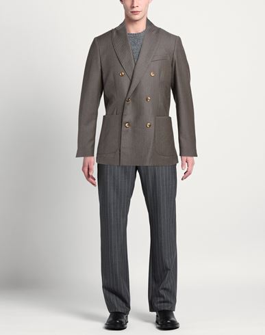 Man Blazer Grey Size 38 Virgin Wool