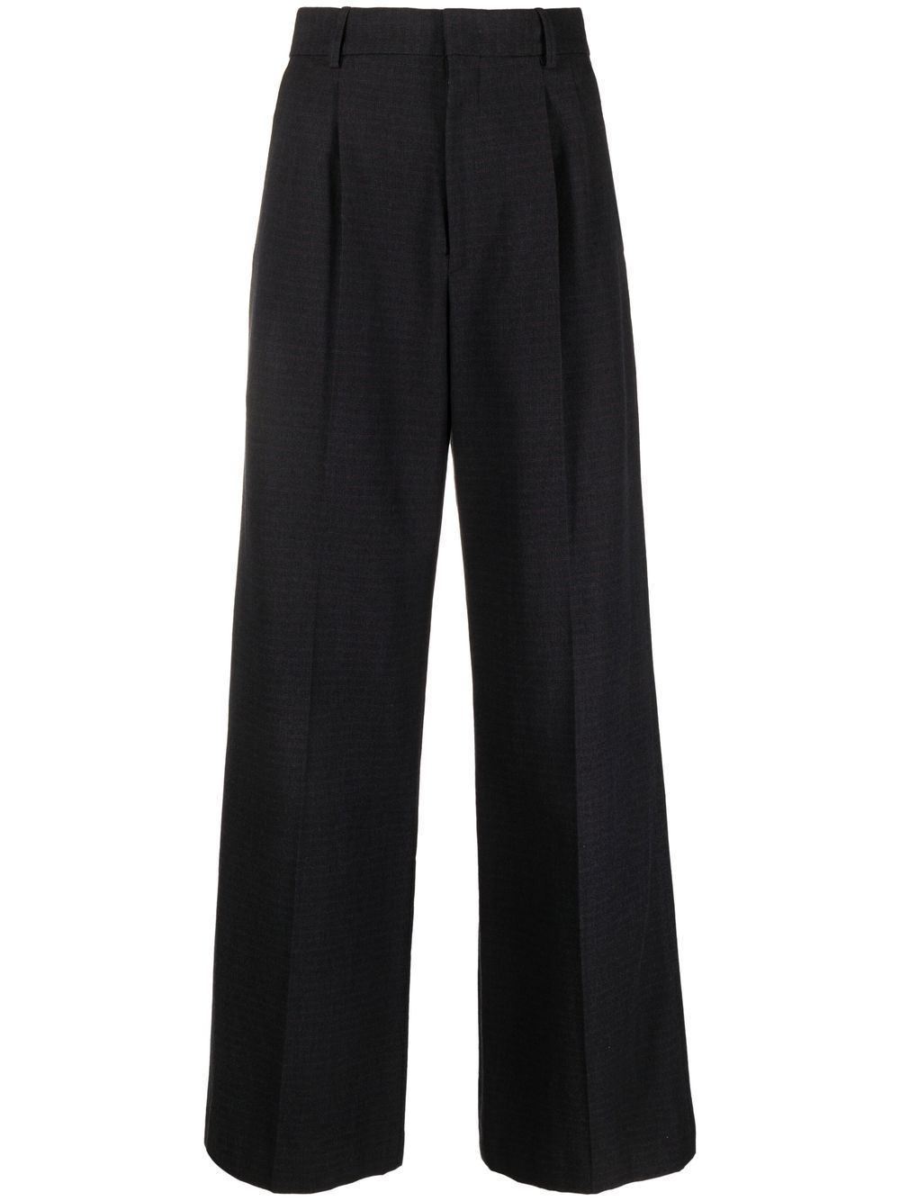 High-waisted wide-leg trousers - Blue