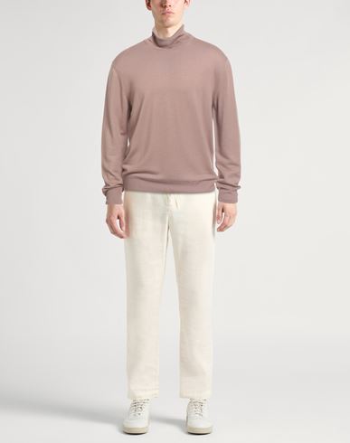 Man Turtleneck Light brown Size XXL Virgin Wool