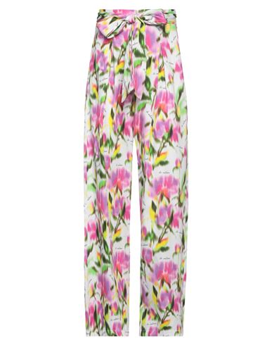 Le Volière Woman Pants White Size S Cotton